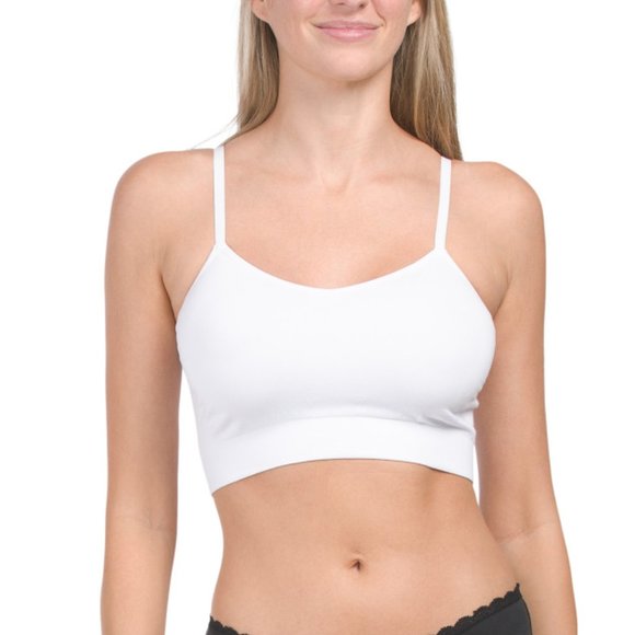 BRABAR Intimates & Sleepwear Brabar White Multiway Halter Crop Bra